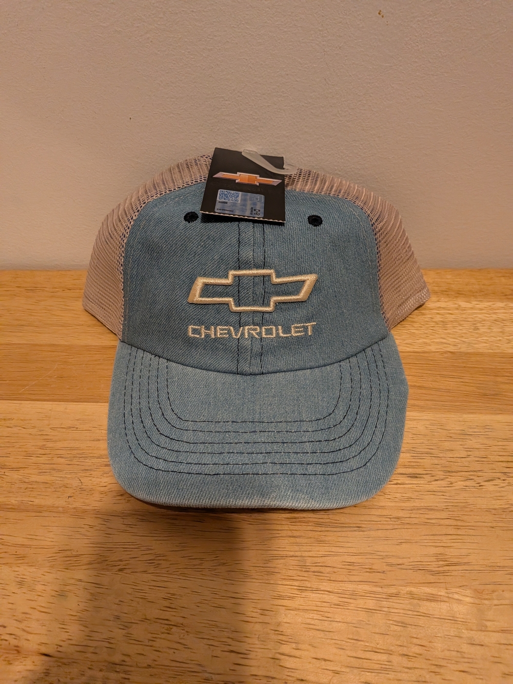 Men's Chevrolet Blue Denim Trucker Hat